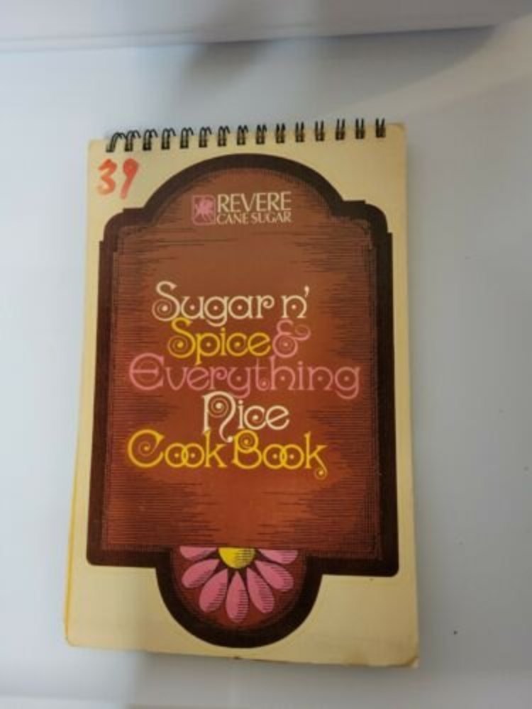 Vintage Sugar N' Spice & Everything Nice CookBook Stand-Revere Cane Sugar	 1969